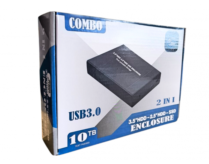 Enclosure Combo 3.5"HDD-2.5"HDD-SSD