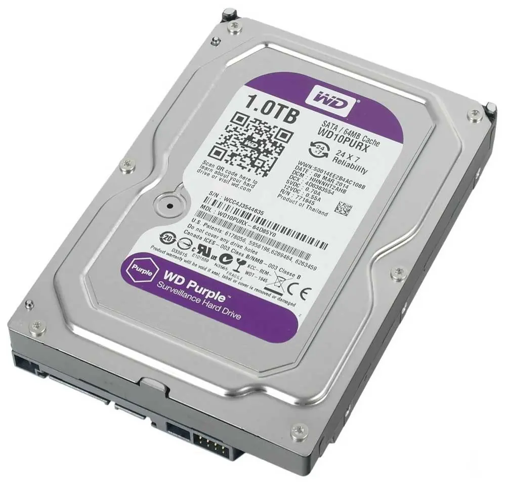 WD Purple Surveillance/ Hard Drive - 1TB
