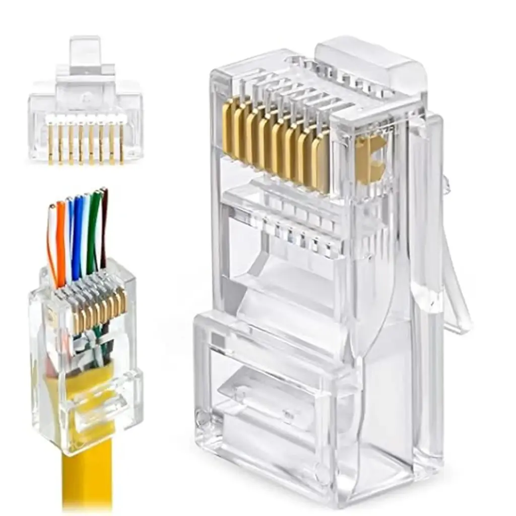 RJ45 Connector Cat6 Yellow