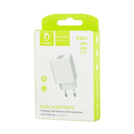Dual USB Ports Plug-DC02